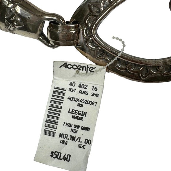 Vintage 90s Western Multi Leather Braided Double Tie Belt M/L Silver Lariat New main image 4